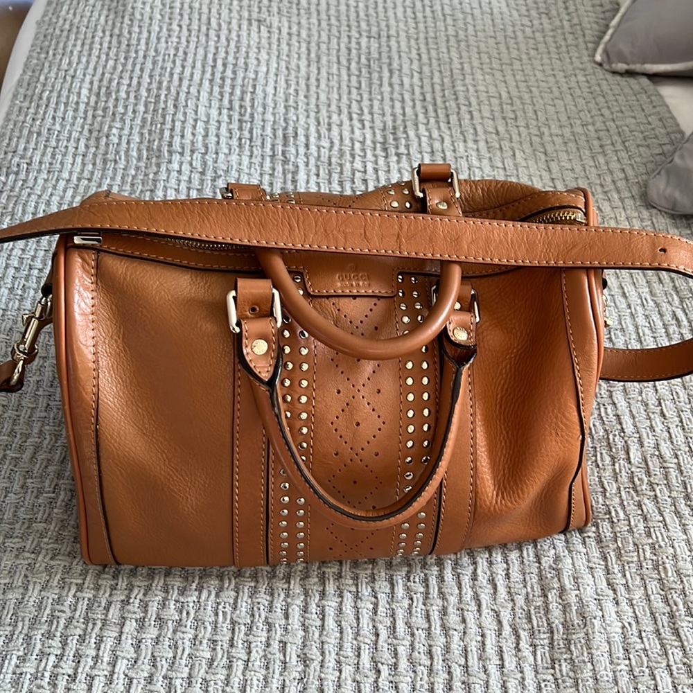 Leather Top Handle Bag